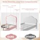 thumbnail image 4 of Tamaño individual forrado marco cama featuring a smart LED cabecero y almacenamiento cajón, suitable niños (girls y boys), no necesita colchón base, easy to assemble, available in rosa y blanca, 4 of 7