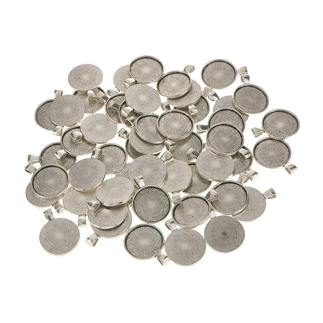 segolike 50 Pcs Plateaux Pendentifs avec Base Vierge pour Fabrication de Bijoux