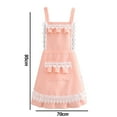 thumbnail image 2 of Women's Ruffles Outline Pockets Apron Kitchen Cooking Cleaning Apron, 2 of 5