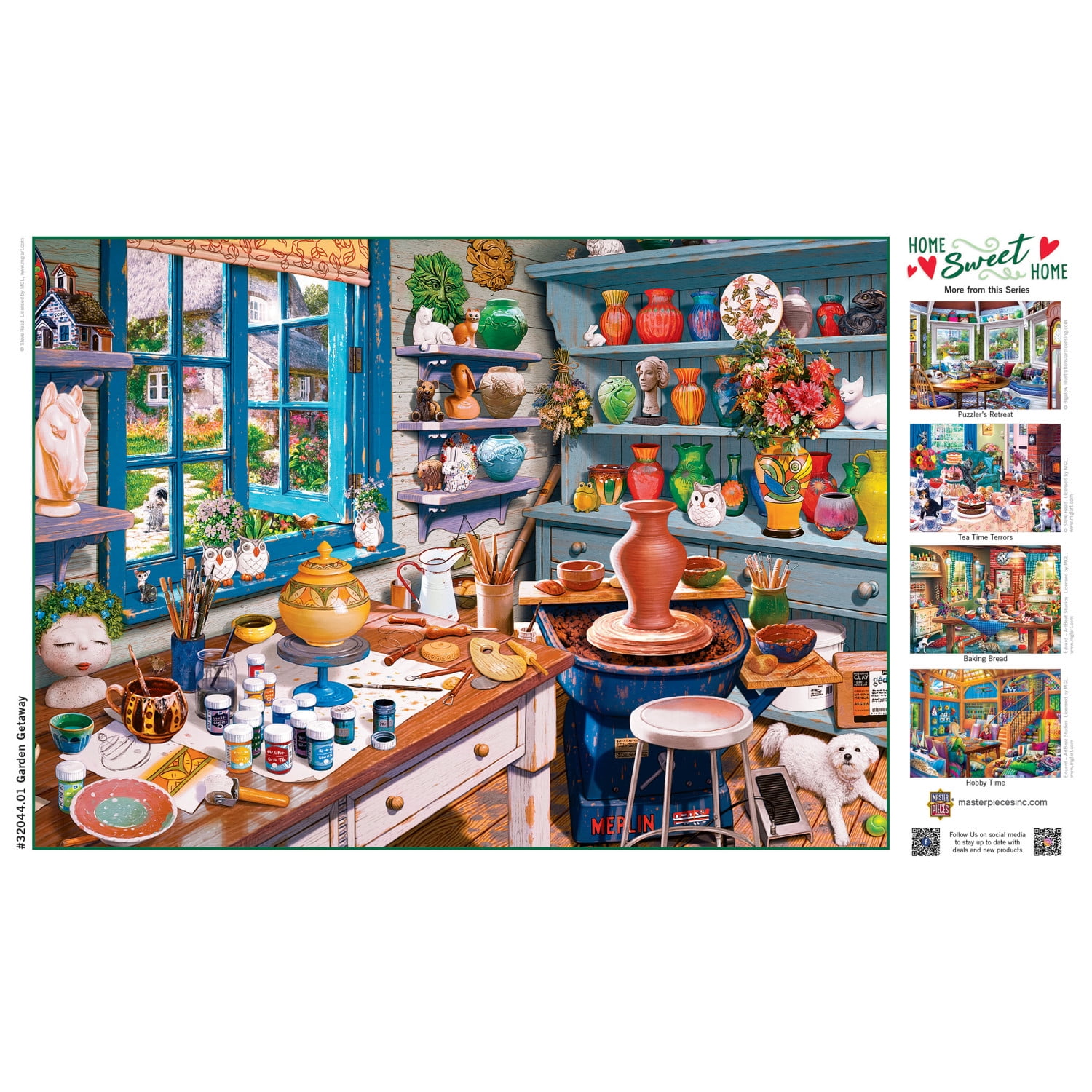 MasterPieces 500 Piece Jigsaw Puzzle for Adults - Garden Getaway - 15"x21"