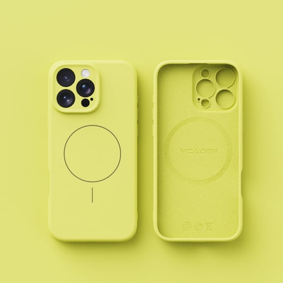 for iPhone 12 Pro Magnetic Case, Compatible with Mag-Safe, Military Grade Drop Protection and Raised Camera Protection, Slim Shockproof Anti-Scratch Phone Cover for iPhone 12 Pro, Pearyellow