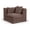 Brown, variant on Bowery Hill Contemporary Brown Chenille Fabric Corner Modular Chair