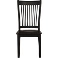 thumbnail image 3 of ACME Renske Wooden Slatted Back Dining Side Chair in Black Set of 2, 3 of 5