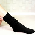 thumbnail image 4 of unbranded 1Par Calcetines Slouching Negros Cálidos Y Elásticos Para Uso En Frío, 4 of 8