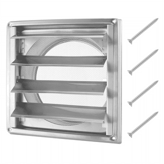 Lambro 143WTP 4-In. White Plastic Under Eave Vent with Weather