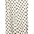 thumbnail image 4 of Women's Loose Fit Scoop Neck 3/4 Sleeve Polka Dot Patterned A-Line Midi Dress, 4 of 4