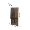thumbnail image 2 of BRIGHTFUFU Brown Motorcycle Clothing Hanger Wood Storage Rack for Garage 1Set, 2 of 7