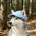 thumbnail image 5 of Dog Baseball Cap, Dog Sun Hat,Breathable Lightweight Design, Secure Adjustable Chin, Quick-Dry Fabric Reinforced Brim Small Medium Large Dogs Light Blue, 5 of 6