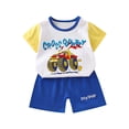 thumbnail image 6 of Bovxnpu Toddler Boys Summer Clothing Sets Kids Graphic T Shirt Shorts Short Sleeve Outfit Set, 6 of 6