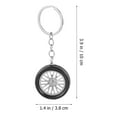 thumbnail image 4 of Miangastore 2pcs Auto Keychains Car Wheel Key Chain Rings Cool Automotive Key Pendant Decorations, 4 of 8