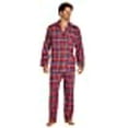 thumbnail image 3 of EverDream Pyjama en Flanelle pour Hommes, Ensemble de Pyjama Long 100 % Coton, Taille Moyen Rouge, 3 of 10