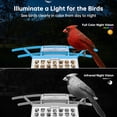 thumbnail image 3 of Smart Bird Feeder with Camera – 2K Live Video,AI Recognition, Solar Powered, Squirrel-Proof Outdoor Wireless Wifi Bird House,Unique  Birthday Gifts for Mom Dad, 3 of 9