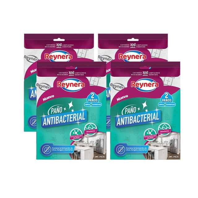 4 Piezas De Telas Paños Antibacterial Limpieza Reynera