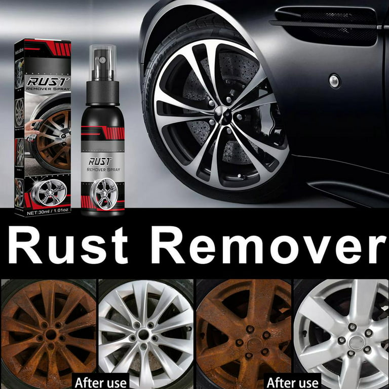 2 Pack Car Rust Remover Wheel Cleaner, Auto-Rost-Entferner, Car Rust  Inhibitor, Rim and Tyre, Car Derusting Spray Maintenance Cleaning  Accessories,1Fl Oz/30ml 