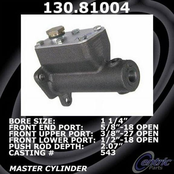 Centric 130.81004 Premium Brake Master Cylinder