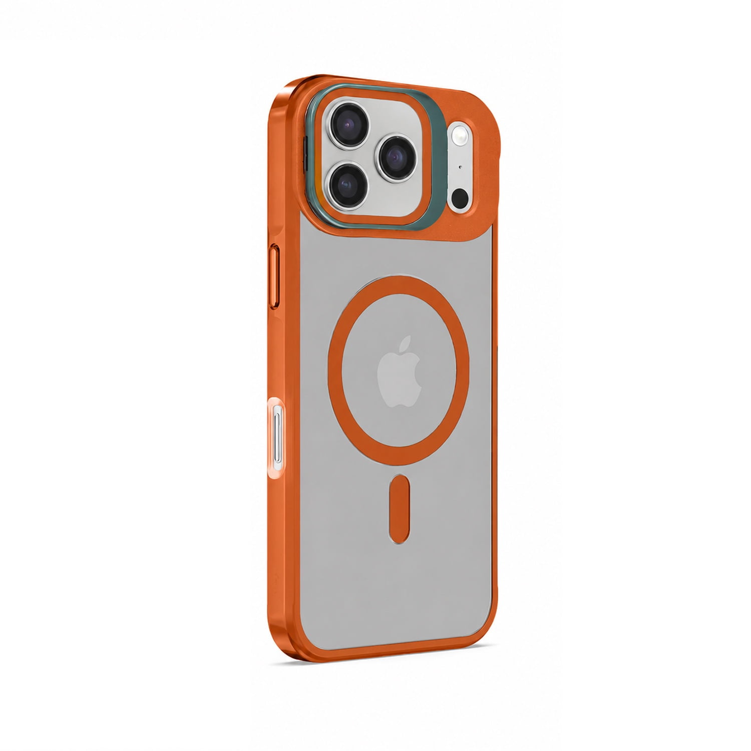 Slim Transparent Camera Stand Case with Wireless Charging for iPhone 17 Pro Max