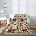 thumbnail image 2 of Hirioo Rustic Plaid Forest Lodge for Flannel Blanket, Cozy and Warm Throw for Bed or Couch ,Perfect for All Seasons-80"x60", 2 of 6