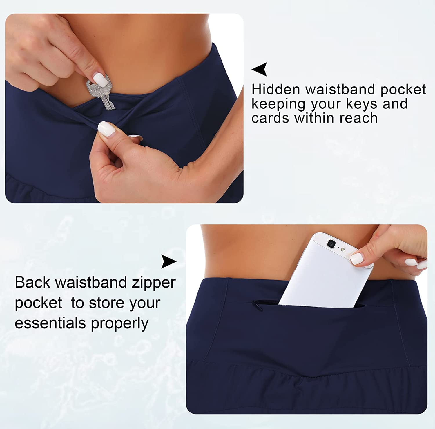 The Gym People Womens High Waisted Running Shorts Quick Dry Athletic  Workout Shorts with Mesh Liner Zipper Pockets - China Women Run Shorts and  Women Running Shorts price