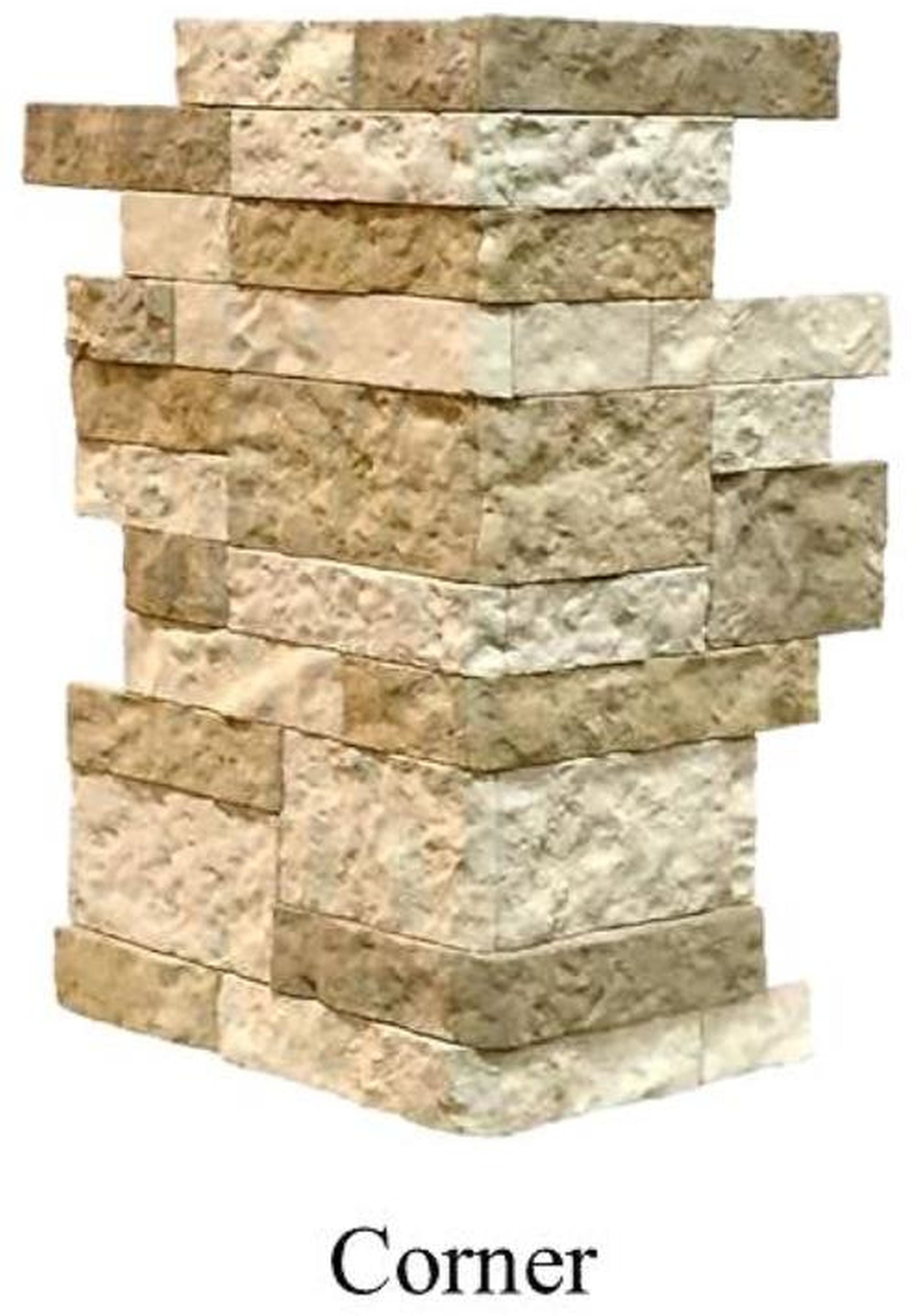 AirStone Autumn Mountain Corner/Finished End Faux Stone for 6 Linear