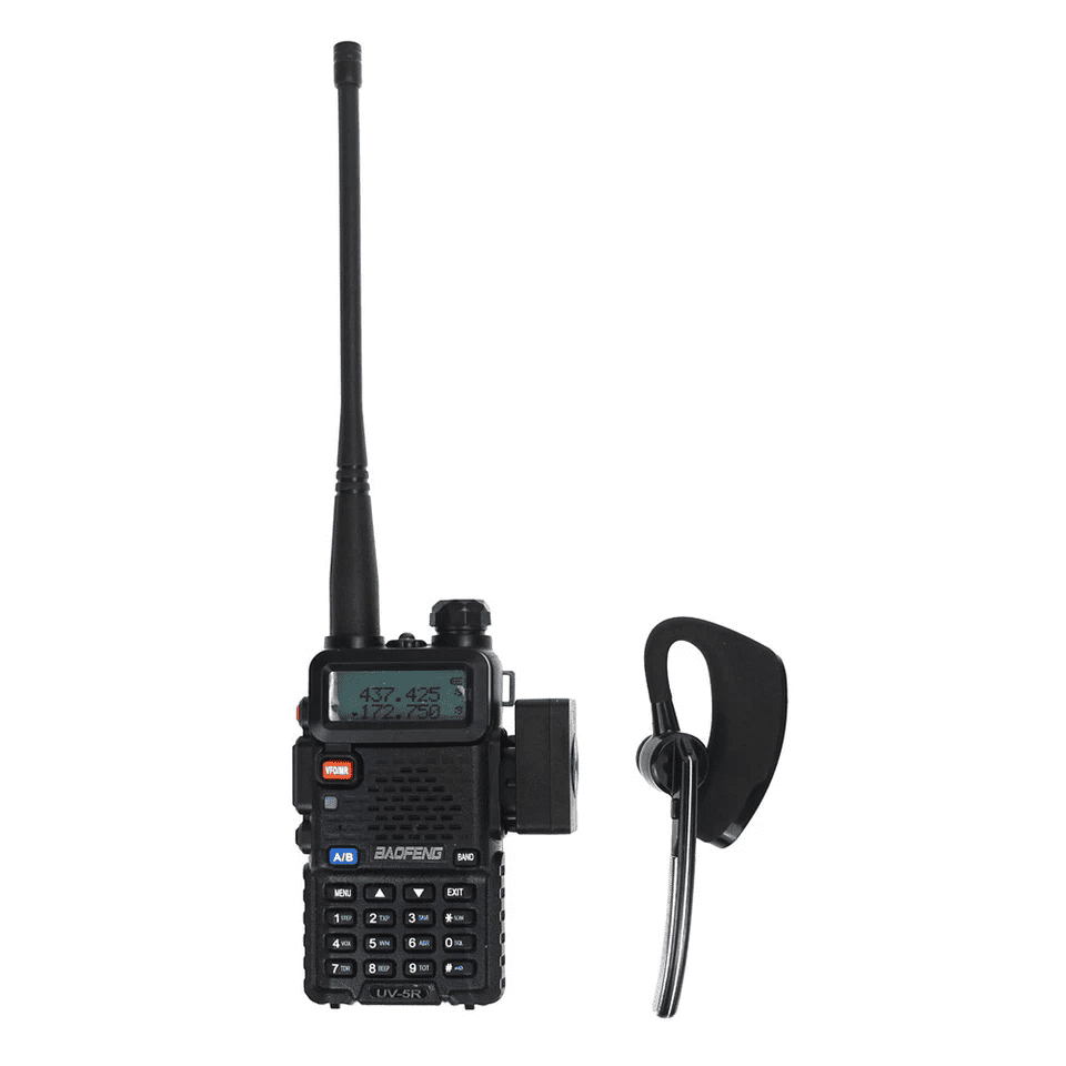 E EYAFA Wireless Bluetooth Walkie Talkie Headset Earpiece Microphone PTT Two Way Radio for Kenwood KPG/Kenwood TH/Kenwood TK/BAOFENG/HYT