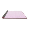 thumbnail image 2 of Ahgly Company Indoor Round Solid Pink Modern Area Rugs, 4' Round, 2 of 4