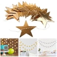 thumbnail image 2 of 13/6.5 FT Cardboard Star Decoration - Party Decor, Metallic Finish, Little Star Garland Banner Valentine's Day Festival Event Holiday Party Home Wall Decor, 1Pc, Shiny & Durable(Yellow,157x3"), 2 of 9