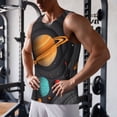 thumbnail image 5 of KLL Solar System Paper Art Print Men's Muscle Gym Workout Stringer Tank Tops Bodybuilding Fitness T-Shirts Tank Tops Men-Large, 5 of 7