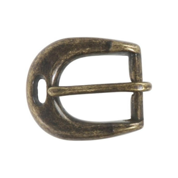3/4" (19 mm) Single Prong Solid Brass Horseshoe Belt Buckle