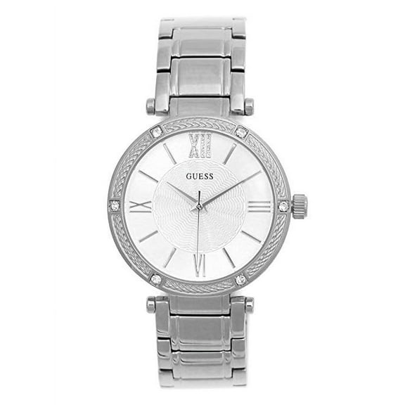 GUESS U0636L3 Factory Women's Silver-Tone Analog Watch, NS
