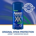 thumbnail image 4 of Pack of (12) Arrid XX Extra Extra Dry Solid Antiperspirant Deodorant, Unscented, Blue , 2.6 Oz, 4 of 6
