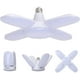 thumbnail image 1 of Luz de garaje LED de 60 W, luz de techo de seguridad E27 de 6000 lúmenes, luz de taller deformable con 4 paneles ajustables, luz diurna súper brillante para garaje, almacén, taller, gimnasio, cocina Ormromra GX-164, 1 of 7
