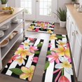 thumbnail image 2 of Pioneer Flower Floral Print Pattern Kitchen Rugs Sets Of 3,Kitchen Runner Rugs Non Skid Washable,Decorative Kitchen Floor Mats for Kitchen,Sink,Laundry,17"x30"+ 17"x47" + 17"x59", 2 of 6