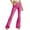 Hot Pink, variant on RYRJJ Bell Bottom Jeans for Women Flare Pull-on High Rise Elastic Waist Trendy Stretch Denim Pants Classic Slimming Bootcut Jeans Pants(Hot Pink,L)