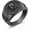 Black, variant on Memento Mori Ring 925 Sterling Silver Gothic Skull Signet Rings Tree of Life for Men Stoic Jewelry Memento Vivere Gifts