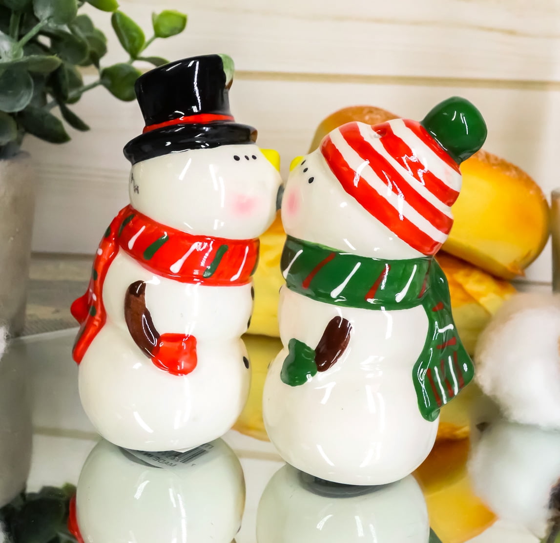 Ebros Mr & Mrs Snowman Christmas Couple Magnetic Ceramic Salt Pepper Shakers Set - Walmart.com Ebros Mr & Mrs Snowman Christmas Couple Magnetic Ceramic Salt Pepper Shakers Set - Walmart.Com