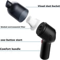 thumbnail image 3 of 9000Pa Wireless Car Vacuum Cleaner  120W High power Cordless Handheld Auto Vacuum  Home&Car Dual Use Mini Vacuum Cleaner With Built-in Battrery black, 3 of 7