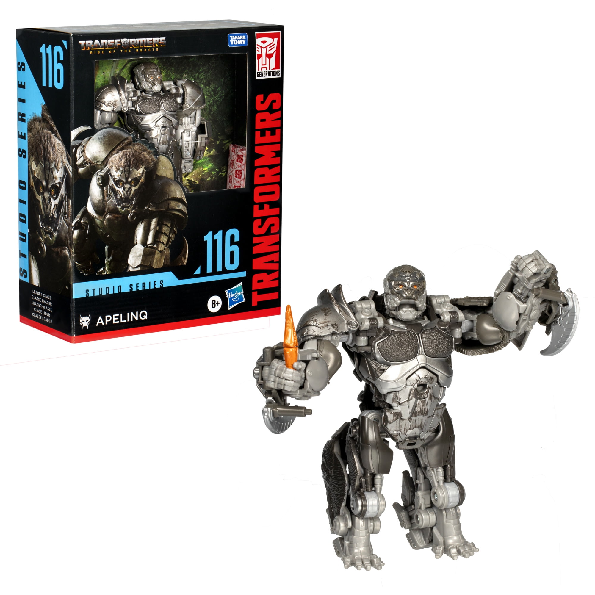 Transformers Studio Series Leader Class Rise of the Beasts 116 Apelinq 8.5” Action Figure, 8+