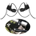 thumbnail image 4 of Eddwiin Mango de Freno de Bicicleta de aleación de Aluminio Universal, 1 par de Mangos de Barra de Manillar de Palanca de Freno Trasero de Bicicleta eléctrica(Negro Plata), 4 of 5