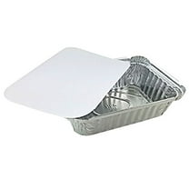 Handi-Foil 1 1/2 lb. Oblong "Deep" Take-Out Food Storage Container w/Board Lid (pack of 100)