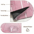 thumbnail image 6 of 3'x5' Rug for Living Room Bedroom, Red Ombre Washable Area Rugs Non-Slip Carpet Mats, Farmhouse Stripes Modern Abstract Art Indoor Low Pile Area Rug Runner for Kitchen, Mudroom, 6 of 8