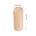 thumbnail image 2 of Uxcell Wood Pottery Tools Stamps 0.8" Dia Wood Block Print Stamps Paw Pattern, 2 of 6