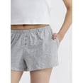 thumbnail image 4 of No Boundaries Jersey Sleep Shorts, 2.25'' Inseam, Women’s and Women’s Plus, 4 of 5