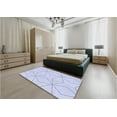 thumbnail image 5 of Ahgly Company Machine Washable Indoor Square Transitional Lavender Blue Area Rugs, 7' Square, 5 of 7