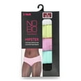 thumbnail image 3 of No Boundaries Stretch Ribbed Hipster Panties, 5-Pack, Women's, 3 of 11