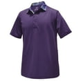 thumbnail image 1 of Monterey Club Men's Jungle Print Block Golf Polo Shirt #1692, 1 of 2