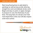 thumbnail image 4 of KINGART Radiant 6050-4 Script Liner Series Premium Golden Synthetic Brushes for Acrylic, Oil and Watercolor, 4 of 12