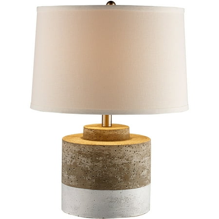 Concrete Table Lamp Table Lamps 1 Light Fixture With Aged Ceramic Finish Concrete and Resin E26 14