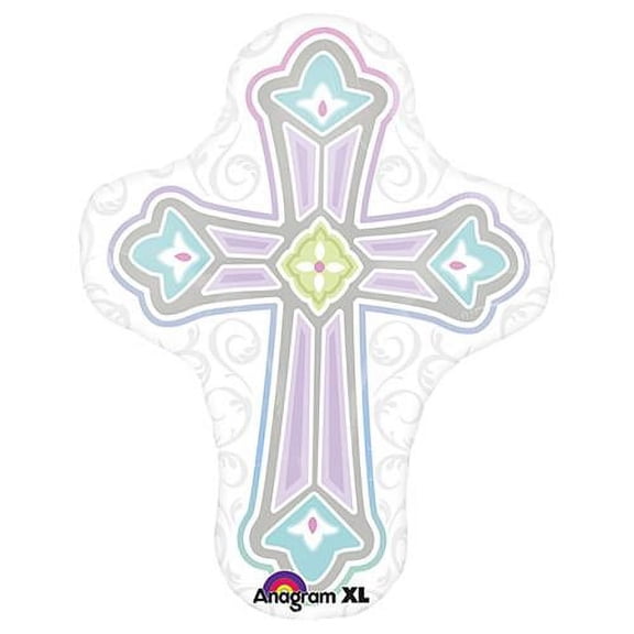 LOONBALLOON Religious Balloons, 28″ 1ST COMMUNION CROSS