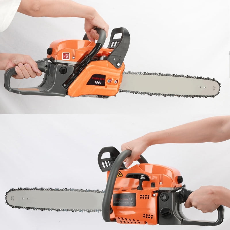 YNCE 58CC 20 Inch Gas Chainsaw 2-Stroke Gasoline Powered Chain Saw with Handheld Cordless Gas-Powered Chain Saws Chainsaws for Cutting Forest Trees Wood, Garden, Farm Cutting