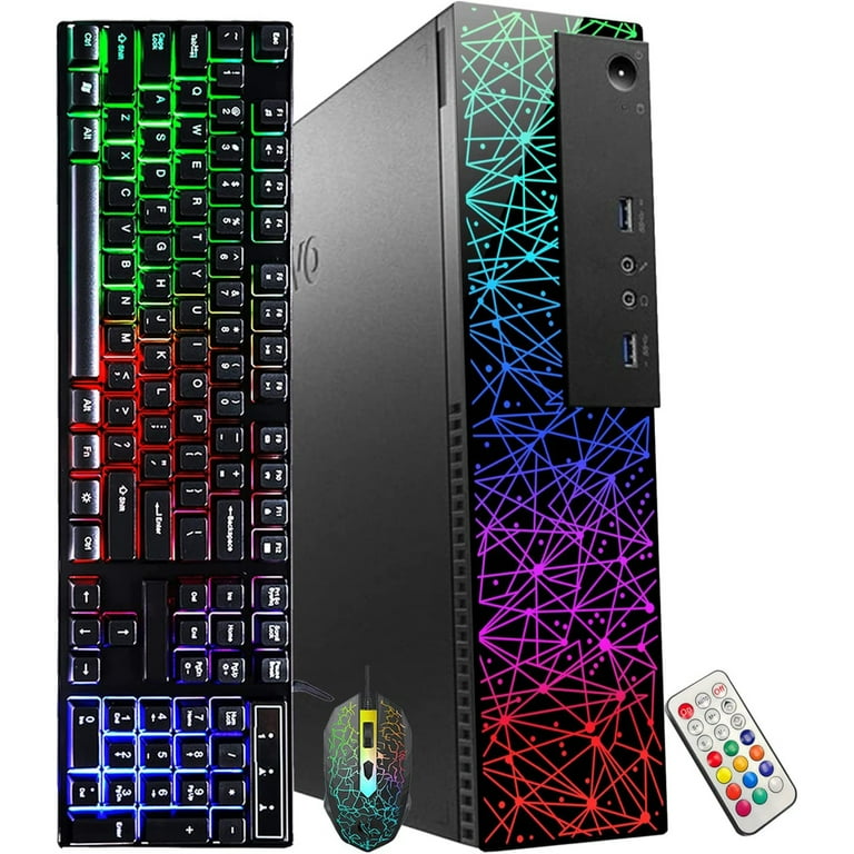 Lenovo RGB Lights Gaming PC, Intel Core i5-6500, Radeon RX 550 4GB